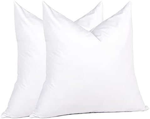 Puredown Euro Pillow Inserts 26 x 26 Pack of 2 White
