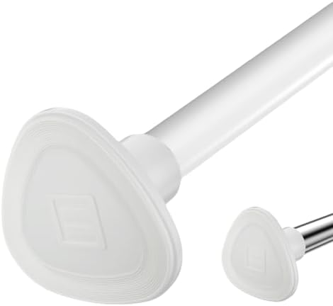 Blu Pier Tech Tension Curtain Rod 28-48 Inch Adjustable White 1