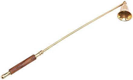 Elegant Brass Candle Snuffer 1377 Inch with Wooden Handle