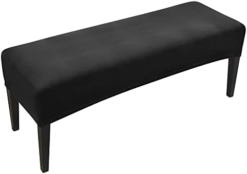 FORCHEER Velvet Dining Bench Cover for 59inch Bench