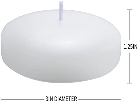 Tuyai Floating Candles Set of 36 3 Inch White Dripless 1