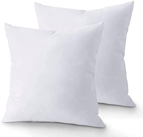 Quba Linen 18x18 Throw Pillow Insert - Pack of 2