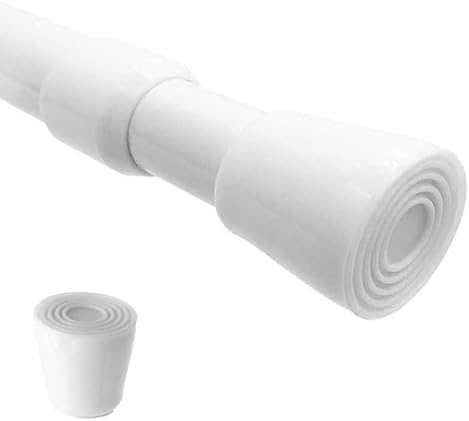 AIJIEGUANG Heavy Duty Spring Tension Rod 28-43 Inches Adjustable Curtain Rod