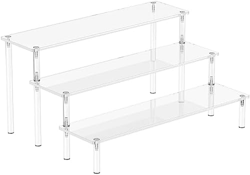 Acrylic 3 Tier Display Risers for Perfume and Dessert Display