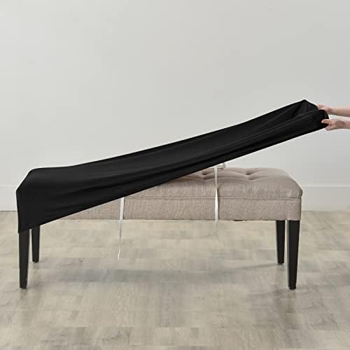 FORCHEER Velvet Dining Bench Cover for 59inch Bench