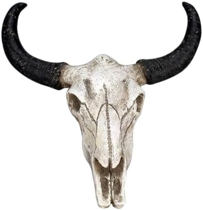 CALIDAKA Bull Skull Wall Hanging Art Sculpture