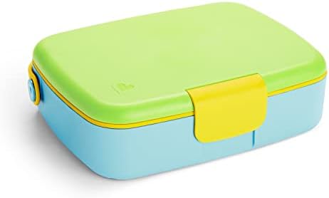 Munchkin Bento Box for Kids with Utensils Green