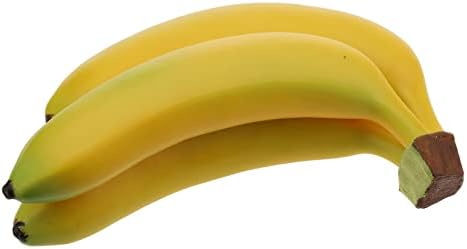 Woration Realistic Artificial Banana Bunch 3 Heads