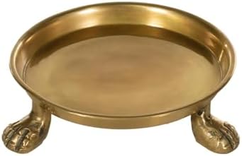Alice Lane Round Clawfoot Dish in Gold
