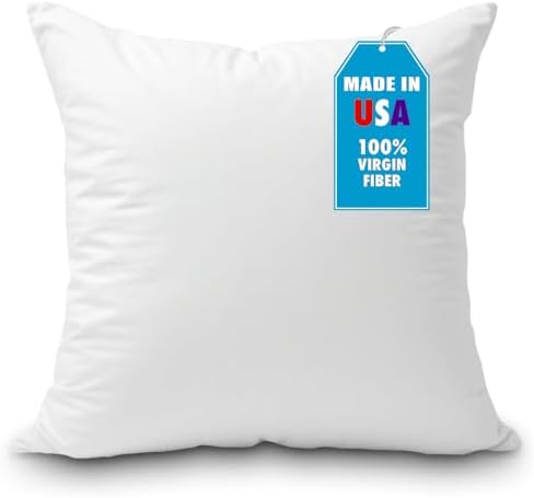 Foamily Throw Pillow Insert 18x18 Inches Hypoallergenic