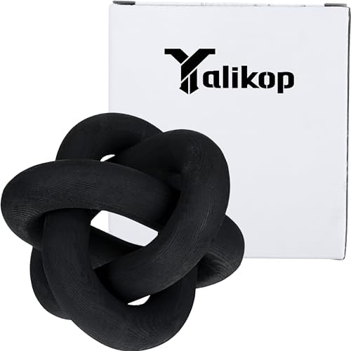Yalikop 3 Link Wood Knot Decor - Black