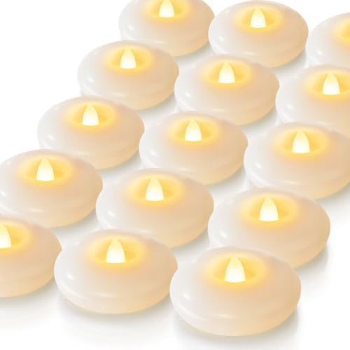Homemory 24-Pack 3 Flameless LED Floating Candles