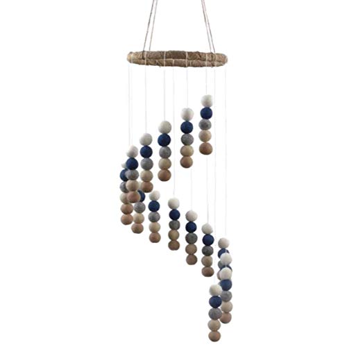 Matthew Mae Spiral Felt Ceiling Mobile - Neutral Colors