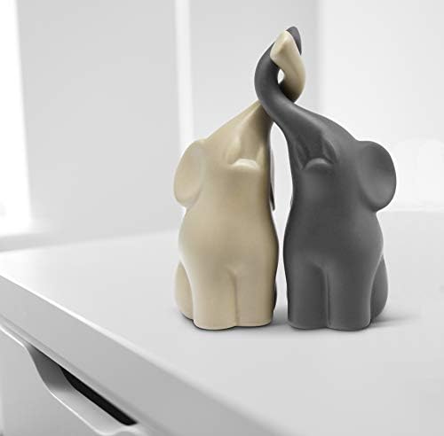 Loving Elephants Ceramic Figurine Set - 63 High