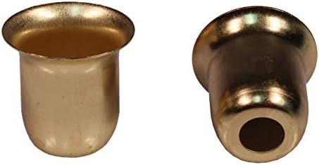 Creative Hobbies Brass Candle Holder Cups - Pack of 20