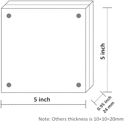 NIUBEE 5x5 Magnetic Photo Frame with Gift Box