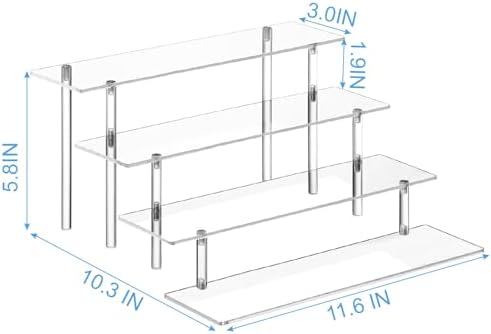 HENABLE 4 Tier Acrylic Perfume Display Stand
