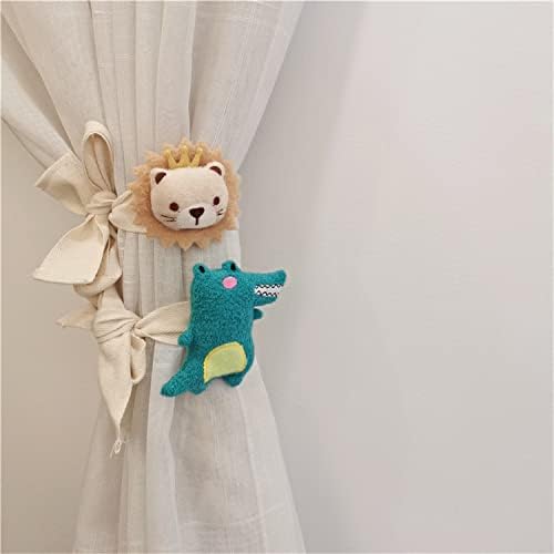 2 Pack Cartoon Animal Curtain Tiebacks - Lion Design