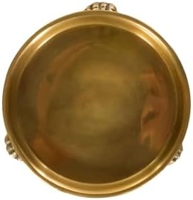 Alice Lane Round Clawfoot Dish in Gold