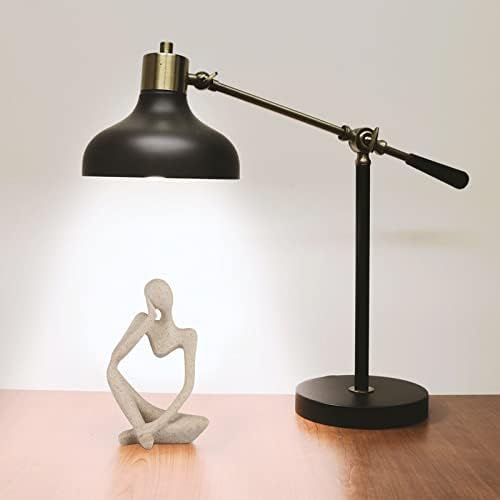 Sandstone Resin Thinker Style Abstract Sculpture Statue - Small