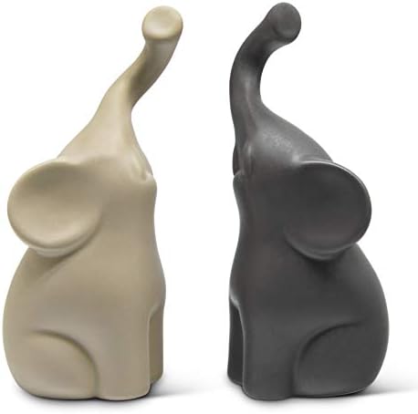 Loving Elephants Ceramic Figurine Set - 63 High