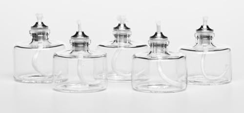 Firefly Refillable Clear Glass Tealight Candles - 5 Pack