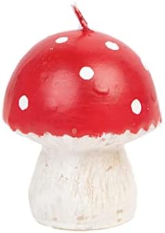 Talking Tables Red Mushroom Candle for Christmas Table Decor