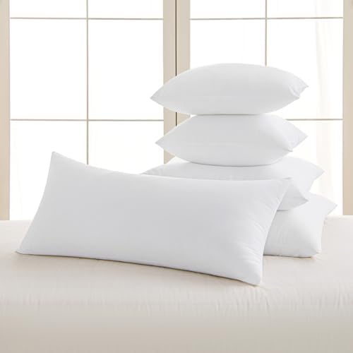 MIULEE 14x36 Inch Pillow Insert - Premium Microfiber Stuffer for Sofa and Bed