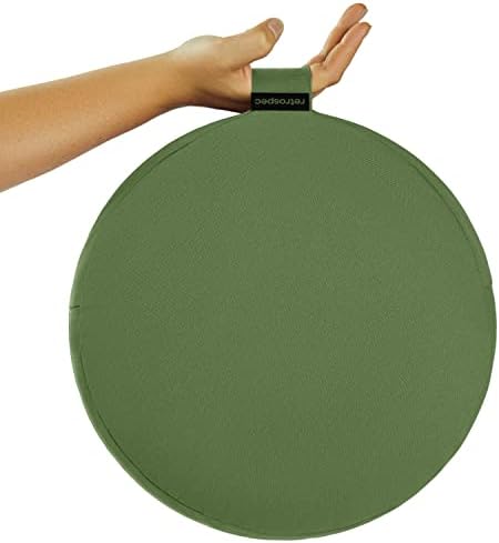 Retrospec Sedona Zafu Cushion with Buckwheat Hulls - Yoga Meditation Pillow