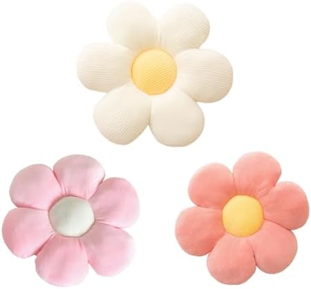CANGHI 3 Pcs Flower Shaped Throw Pillow Set