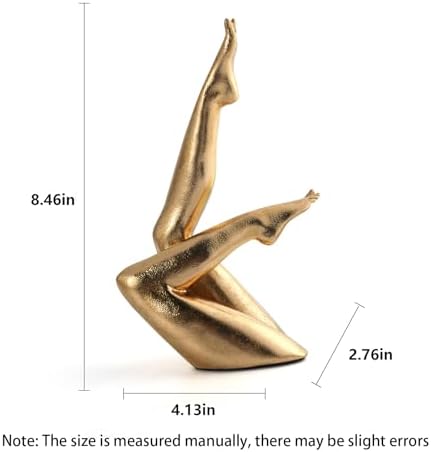 Zonsuli Golden Legs Sculpture Elegant Resin Decor