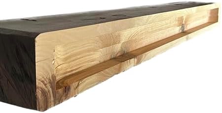 JH Yoder 6x8x60 Solid Rustic Fireplace Mantel