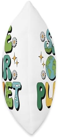 Groovy Earth Day 2025 Save The Planet Throw Pillow for Kids