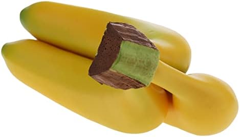 Woration Realistic Artificial Banana Bunch 3 Heads