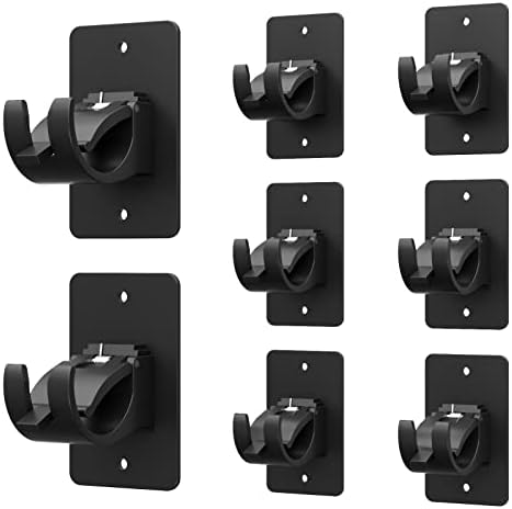 Wabboreq 8 Piece Self Adhesive Curtain Rod Brackets