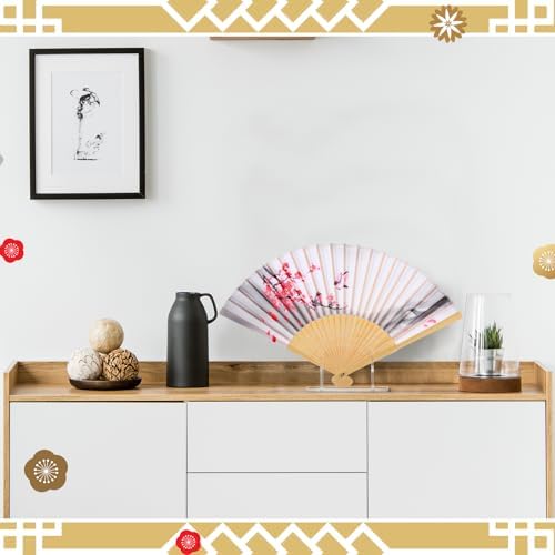 Roowest 2 Pcs Foldable Acrylic Fan Display Stand