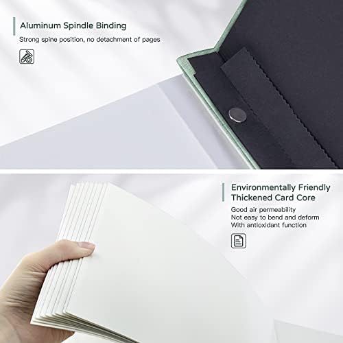 Popotop Large Self Adhesive Photo Album with Metal Pen and Plastic Board