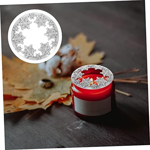 SEWACC Snowflake Candle Lid for Christmas Decor 1