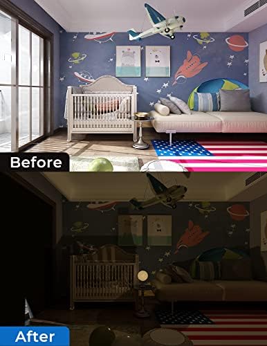 Sumobaby 50x57 Portable Blackout Curtains Black