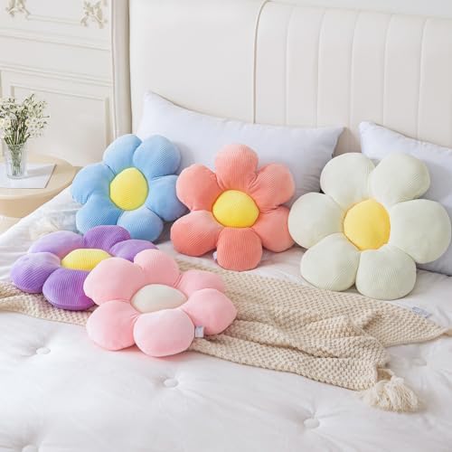 CANGHI 3 Pcs Flower Shaped Throw Pillow Set