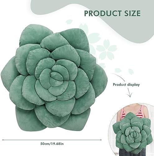 Hand-Stitched Plush Plant Pillow 50cm