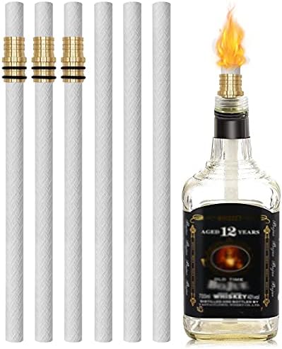 Jsyida 05 X 1378 Fiberglass Replacement Wicks for Tiki Torch