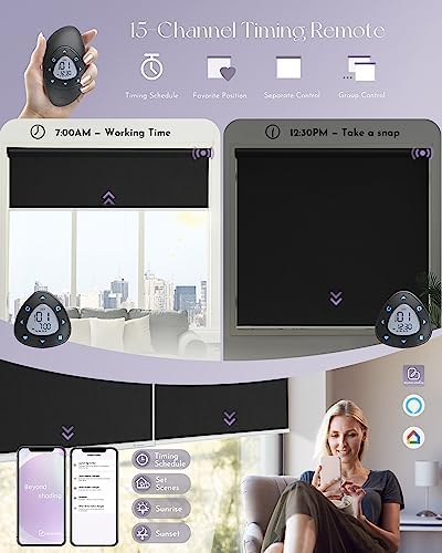 Graywind Smart Roller Shades with Alexa Google Support