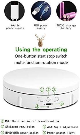 JAYEGT Motorized Rotating Display Stand - Black