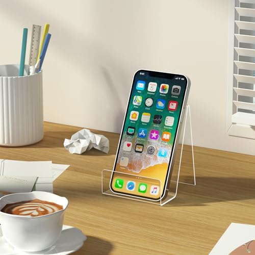 6 Pack Clear Acrylic Book Stand for Display