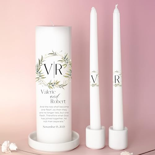LIGHTIT STUDIO Unity Candles Wedding Set