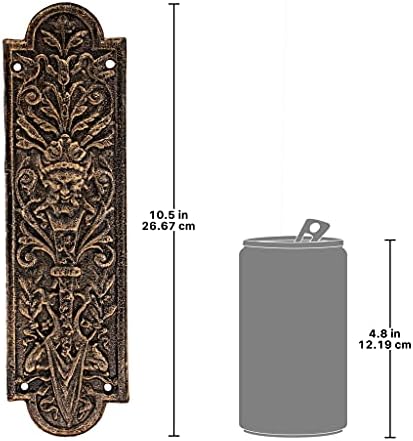 Design Toscano Greenman Iron Door Plate Bronze