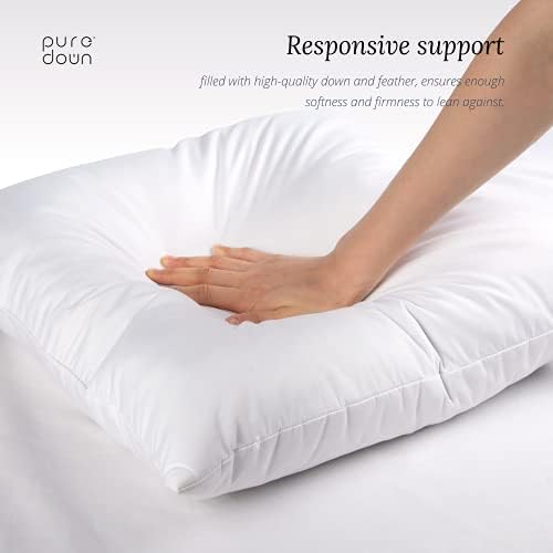 Puredown Euro Pillow Inserts 26 x 26 Pack of 2 White