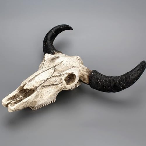CALIDAKA Bull Skull Wall Hanging Art Sculpture