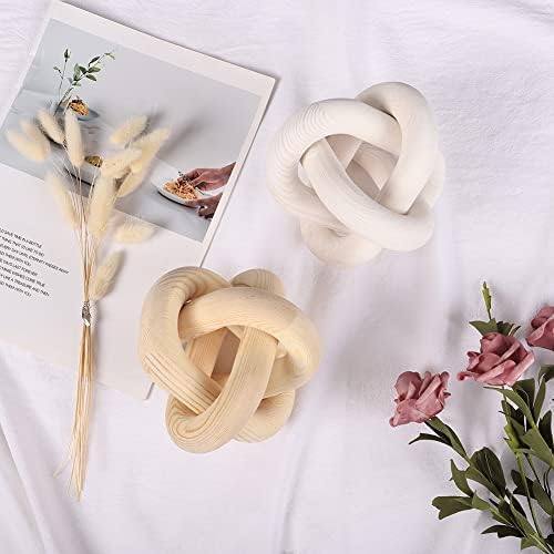 DEERWIN Wood Knot Chain Link Decor 3-Link